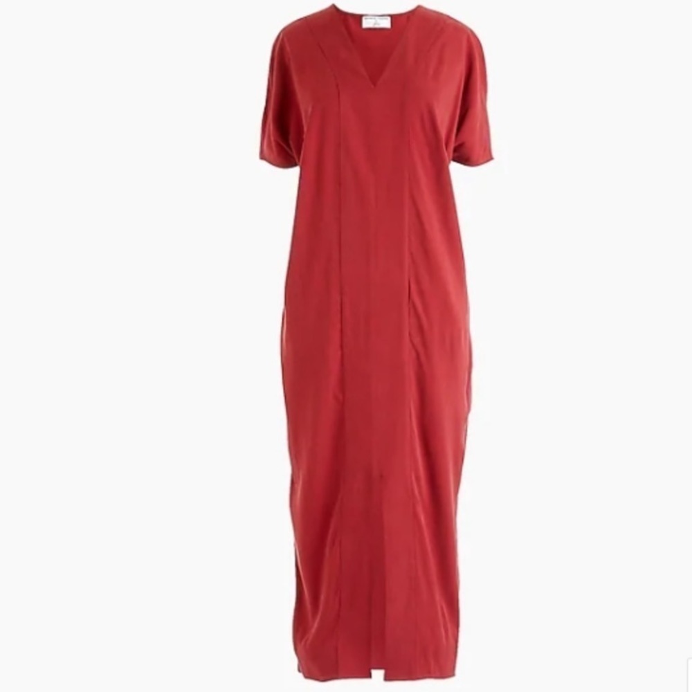 Universal Standards X J. Crew Maroon Midi Dress